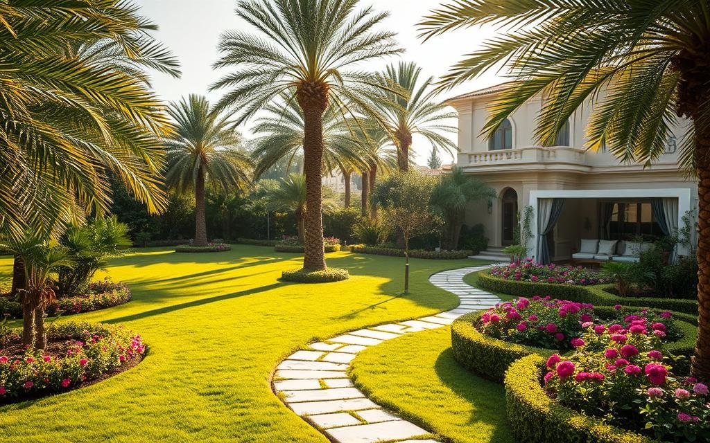 تنسيق حدائق فى صباح