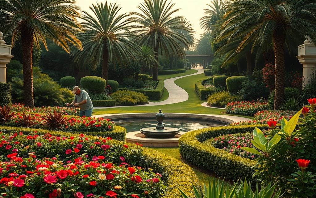 تنسيق حدائق فى مدن الكويت